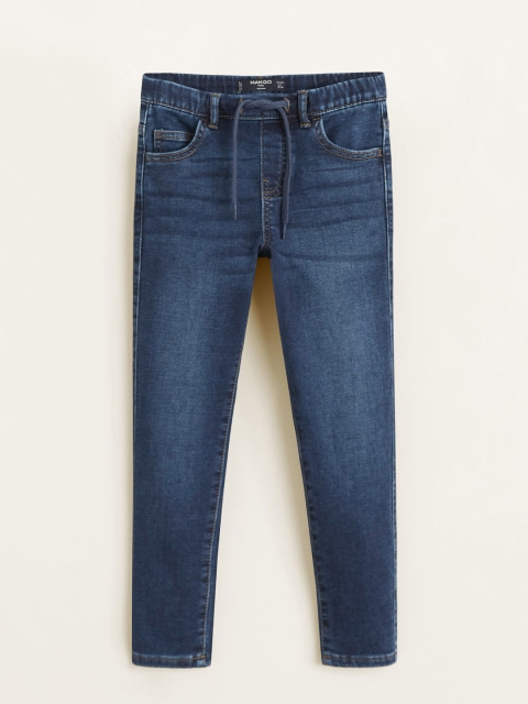 

Mango Kids Boys Blue Regular Fit Mid-Rise Clean Look Stretchable Jeans