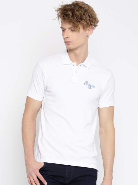 

People White Polo T-shirt