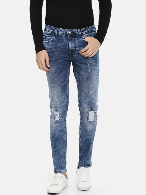 

Being Human Men Blue Skinny Fit Mid-Rise Mildly Distressed Stretchable Jeans