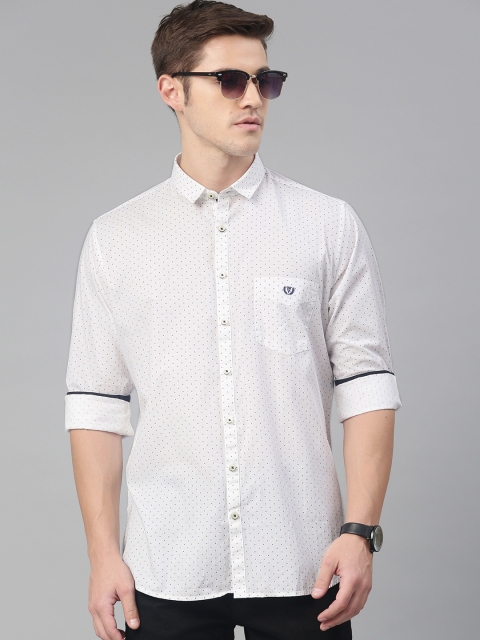 

Van Heusen Sport Men Off-White Slim Fit Printed Casual Shirt