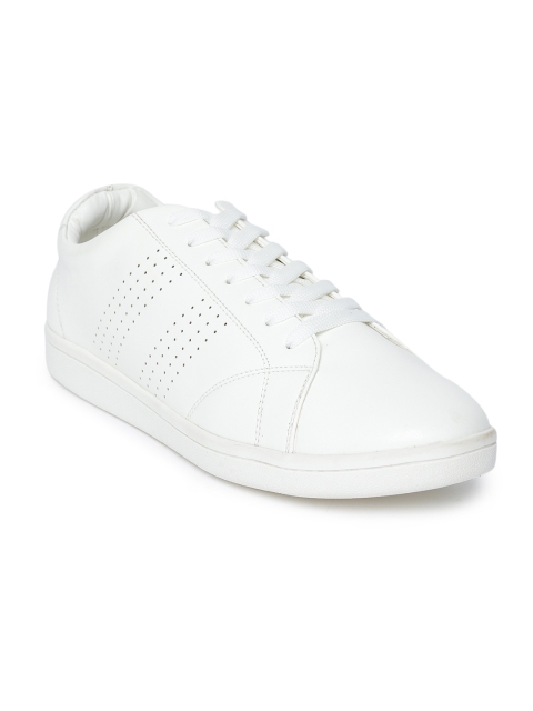 

People Men White Perforated Sneakers