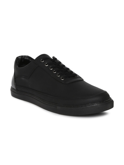 

People Men Black Solid Sneakers