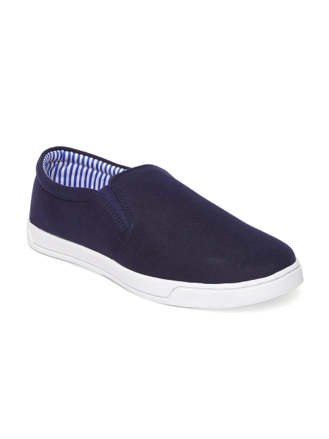 

People Men Blue Slip-On Sneakers