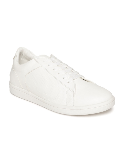 

People Men White Perforated Sneakers