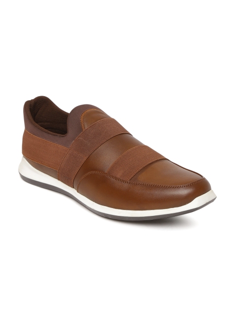 

People Men Tan Slip-On Sneakers