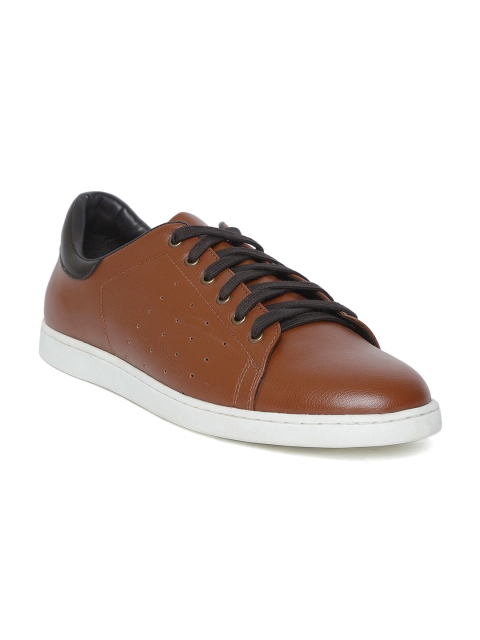 

People Men Brown Solid Sneakers