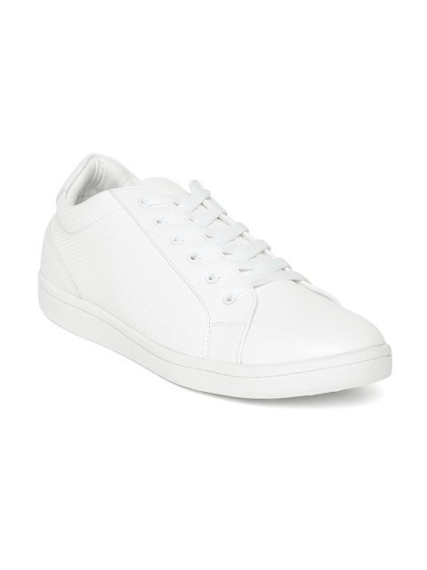 

People Men White Textured Sneakers