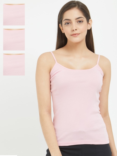 

Fruit of the Loom Women Pack of 3 Camisoles FCAS01-3P-C5, Pink