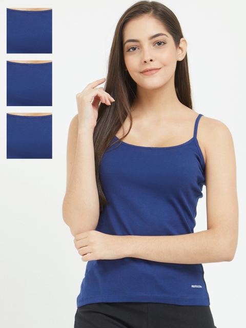 

Fruit of the Loom Women Pack of 3 Camisoles FCAS01-3P-C3, Blue
