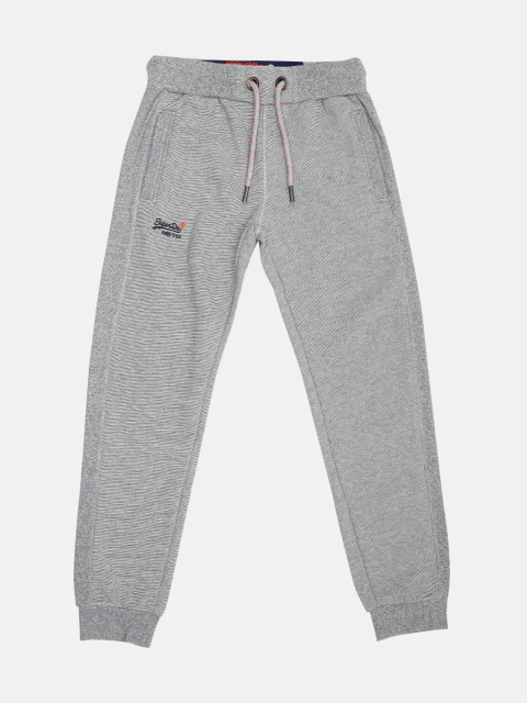 

Superdry Men's Grey Melange Solid Track Pants