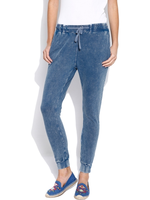 

People Blue Denim Cuffed Trousers