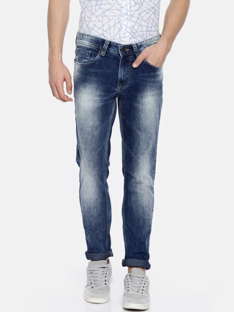 

SPYKAR Men Blue Skinny Fit Low-Rise Clean Look Stretchable Jeans