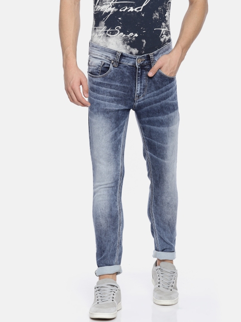 

SPYKAR Men Blue Super Skinny Fit Low-Rise Clean Look Stretchable Jeans