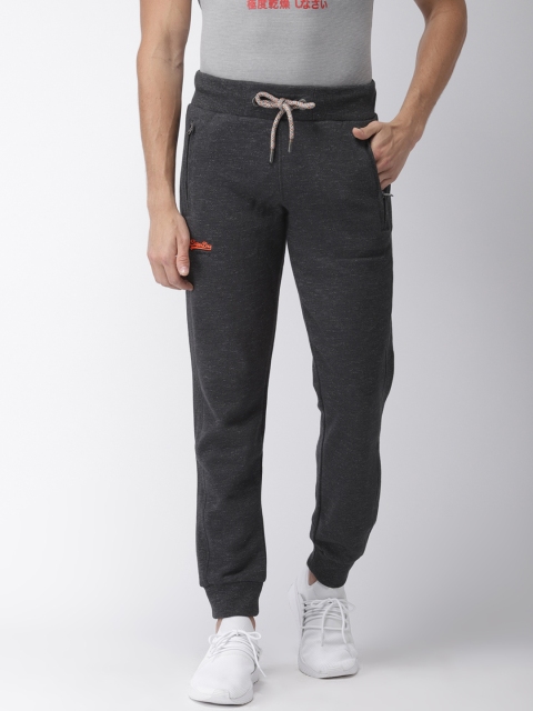 

Superdry Men Black Solid Joggers