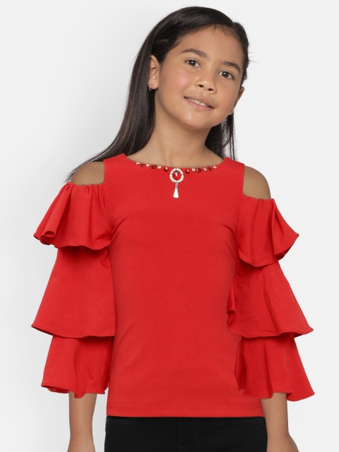 

Tiny Girl Girls Red Solid Top