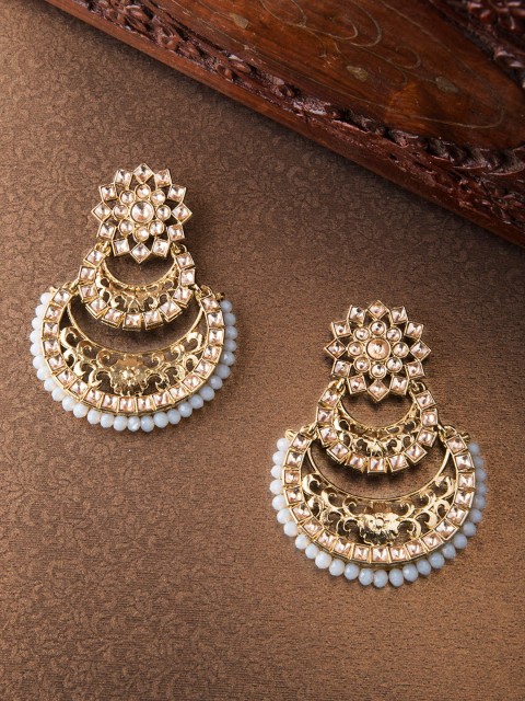 

Rubans Gold-Toned Classic Chandbalis