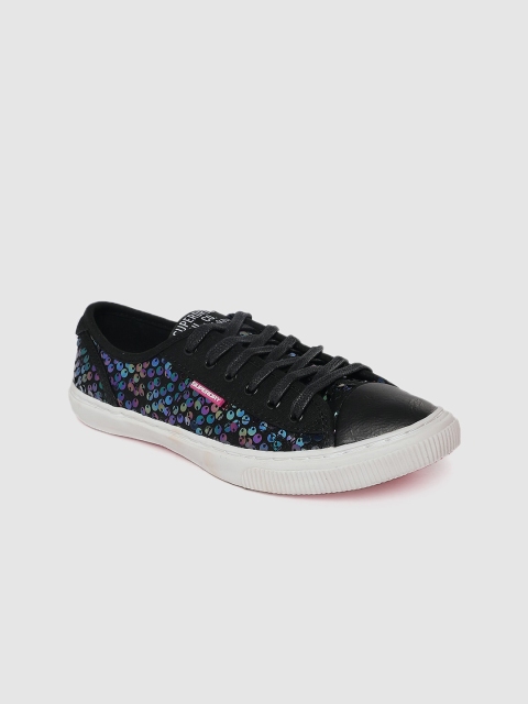 

Superdry Women Black Sequinned Sneakers