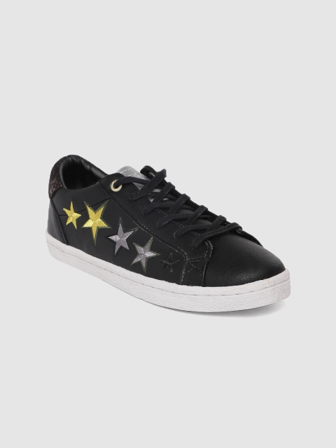 

Superdry Women Black Woven Design Sneakers