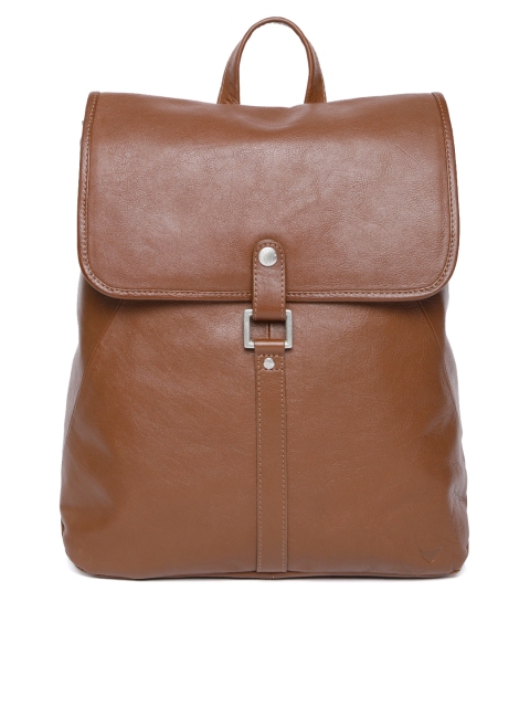 

Hidesign Men Brown Solid Leather Backpack