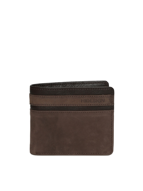 

Hidesign Men Brown Solid Two Fold Genuine Leather Wallet