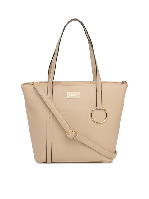 

CERIZ Women Beige Solid Shoulder Bag