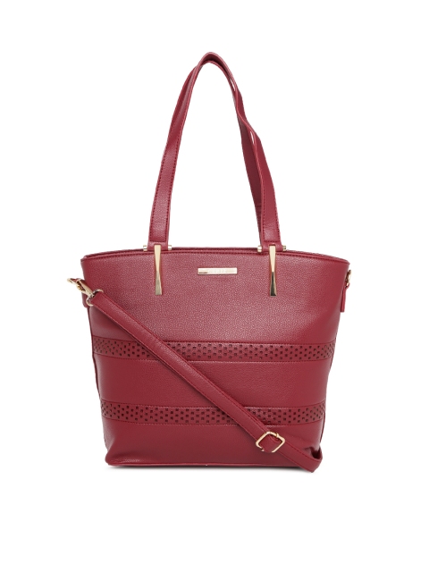 

CERIZ Maroon Solid Shoulder Bag