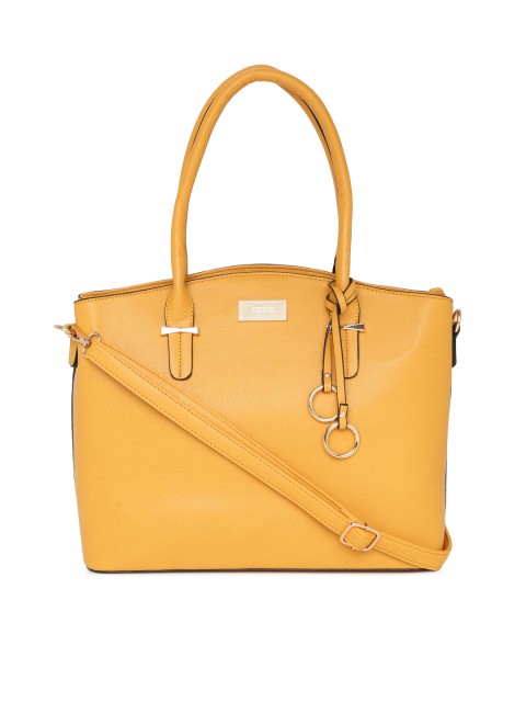 

CERIZ Yellow Solid Shoulder Bag