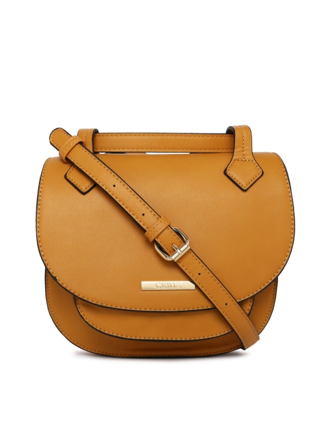 

CERIZ Yellow Solid Sling Bag
