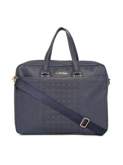 

CERIZ Navy Navy Solid Handheld Bag, Navy blue