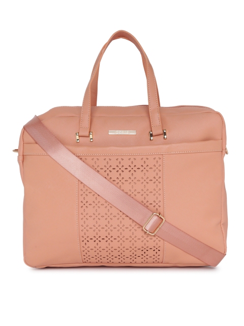 

CERIZ Women Pink Solid Laptop Bag