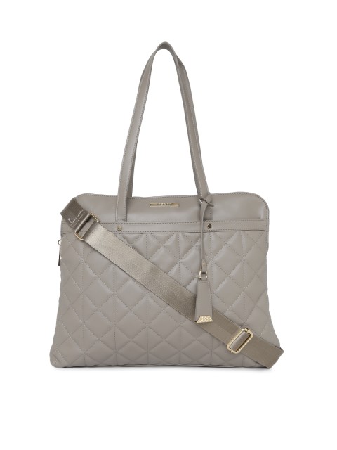 

CERIZ Grey Quilted Shoulder Bag