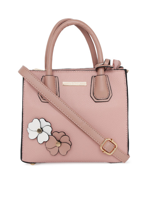 

CERIZ Pink Solid Handheld Bag