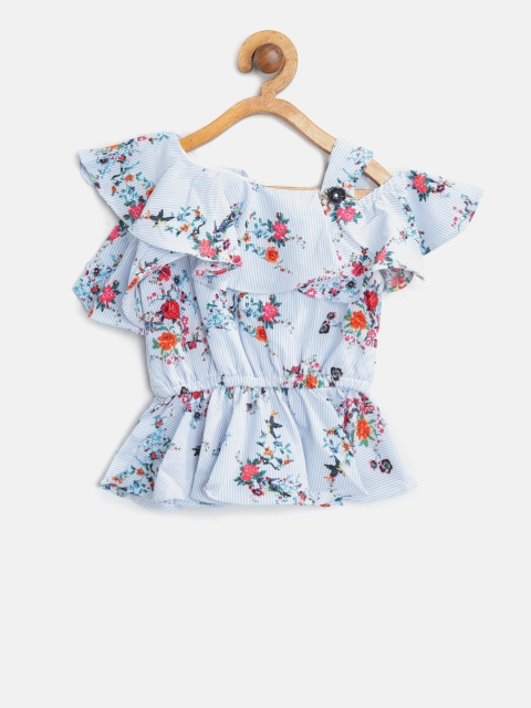 

Tiny Girl Blue Printed Top
