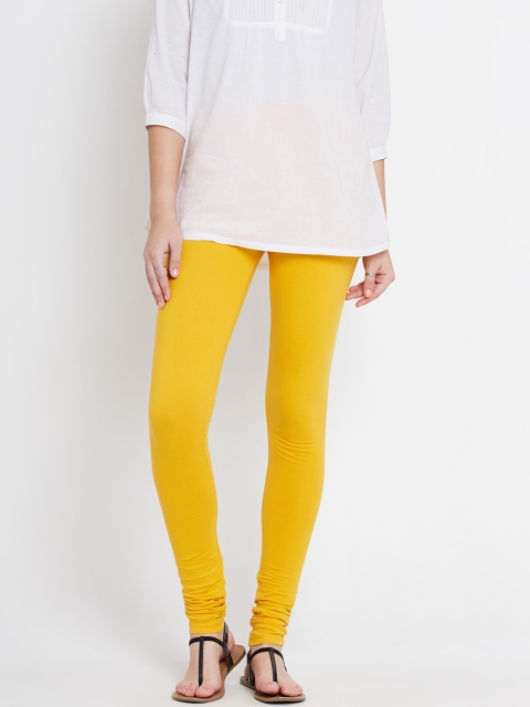 

AURELIA Yellow Churidar Leggings