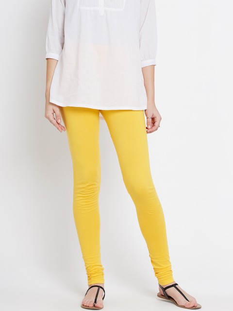 

AURELIA Yellow Churidar Leggings