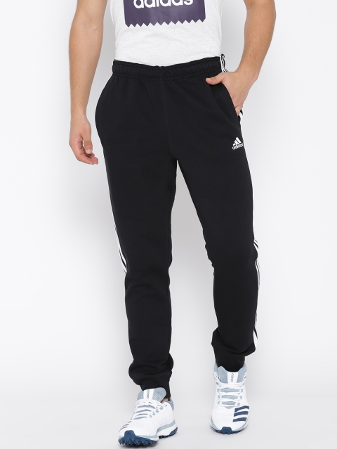 

ADIDAS Men Black Essentials Cotton Fleece Training Joggers