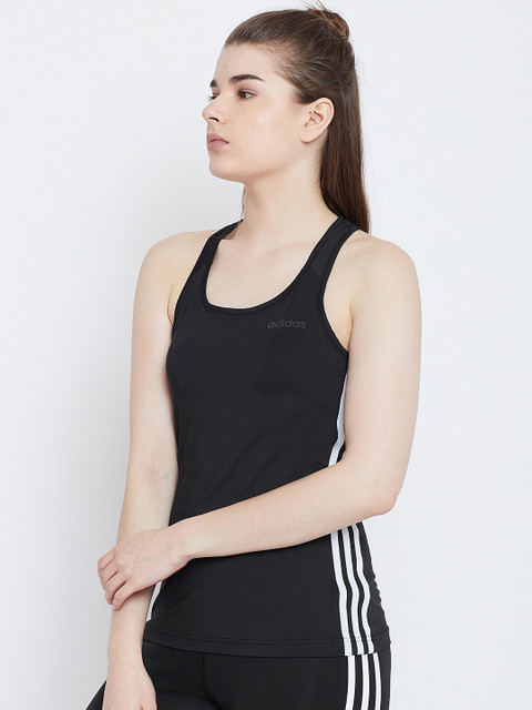 

ADIDAS Women Black Solid D2M 3S Tank Top