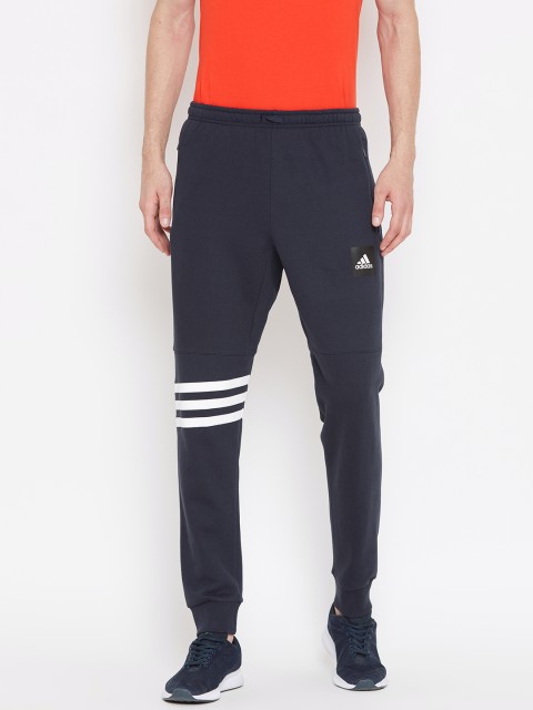 

ADIDAS Men Navy Blue Solid ID Fat Terry Joggers