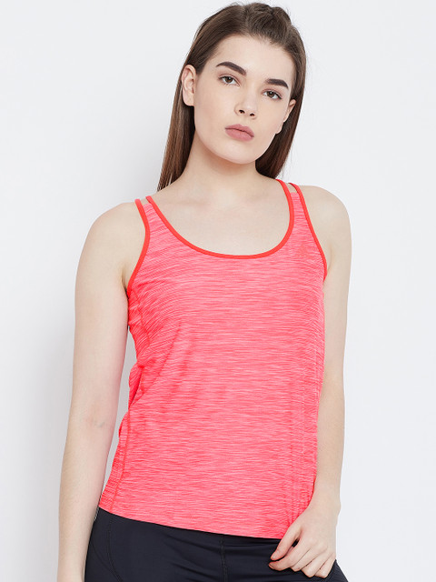

ADIDAS Women Red Solid U-BACK Tank Top