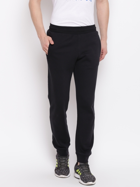 

ADIDAS Originals Men Black Solid TREFOIL Straight Fit Joggers