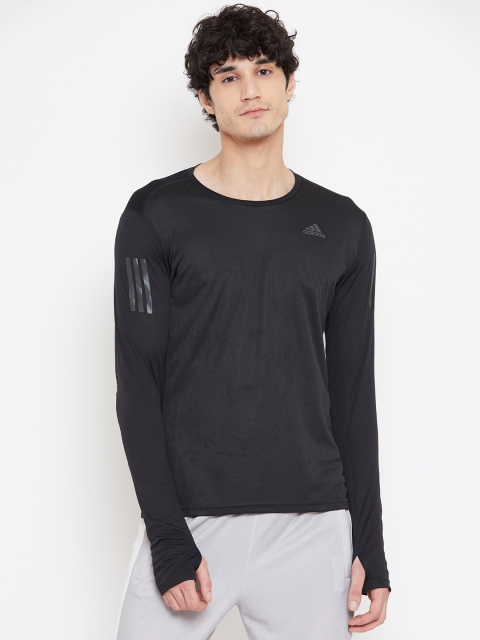 

ADIDAS Men Black Own The Run Solid T-shirt