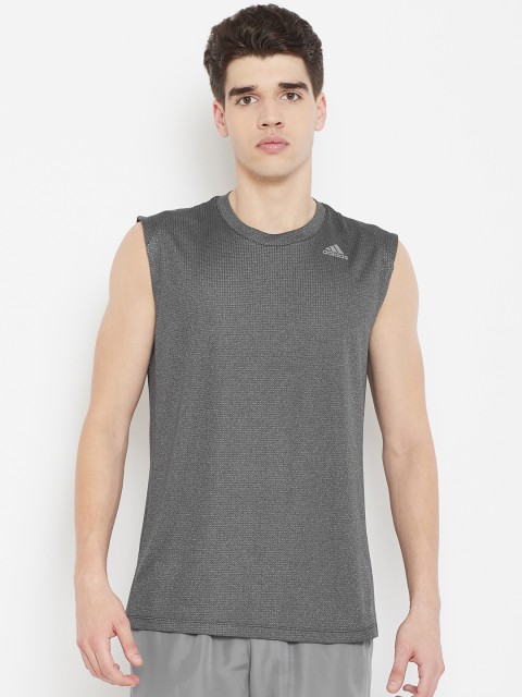 

ADIDAS Men Grey Solid FL_360 Z CHL Training T-shirt
