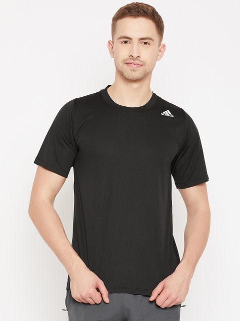

ADIDAS Men Black Free Lift SPR Z FT 3 Stripes Training T-shirt
