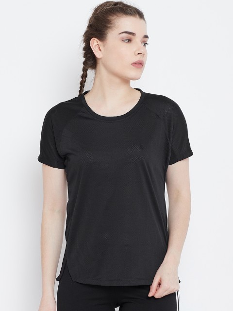 

ADIDAS Women Black Solid TRNG TEE AEROKT Round Neck T-shirt