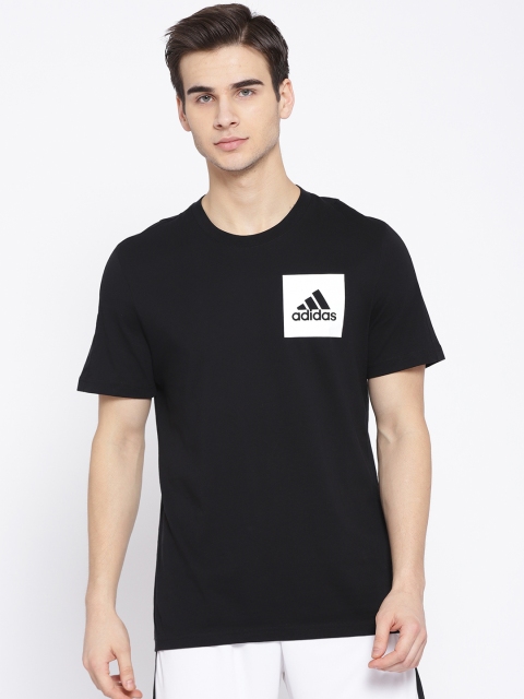 

ADIDAS Men Black ESS Chest Logo Training T-shirt