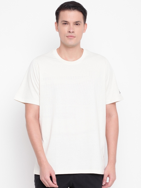 

ADIDAS Men Off-White Self-Design ID Jacquard T-shirt