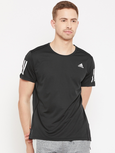 

ADIDAS Men Black Solid Own The Run T-shirt