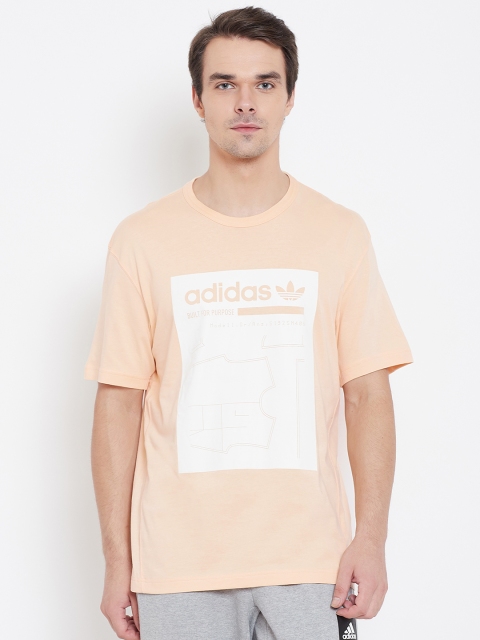 

ADIDAS Originals Men Peach-Coloured Printed Kaval Graphic T-shirt