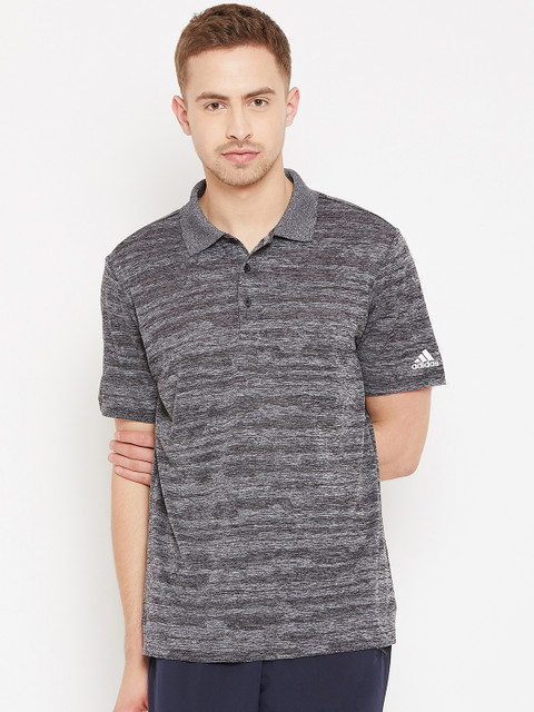 

ADIDAS Men Grey Melange SMU S192 Polo T-shirt
