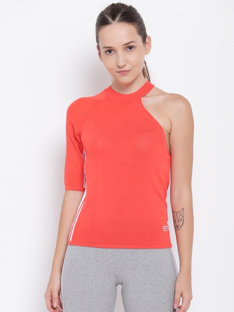 

ADIDAS Originals Women Orange One-Shoulder T-shirt